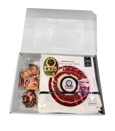 Estuche de 26 sobres Jamón de bellota 100% ibérico DOP loncheado 100 gr