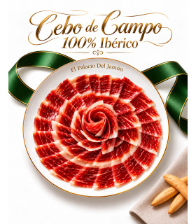 Jamón cebo de campo 100% ibérico loncheado 100 gr