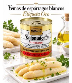 Imagen principal de Yemas de espárragos blancos extra Cojonudos 212 gr