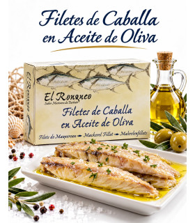 Imagen principal de Mackerel fillets in olive oil el Ronqueo