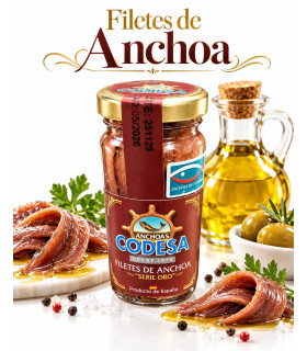Bote de Anchoas Codesa en aceite de oliva serie oro