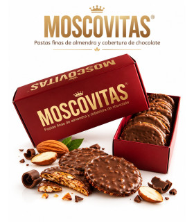 Imagen principal de Boîte de pâtes d’amande au chocolat Moscovitas 160 g
